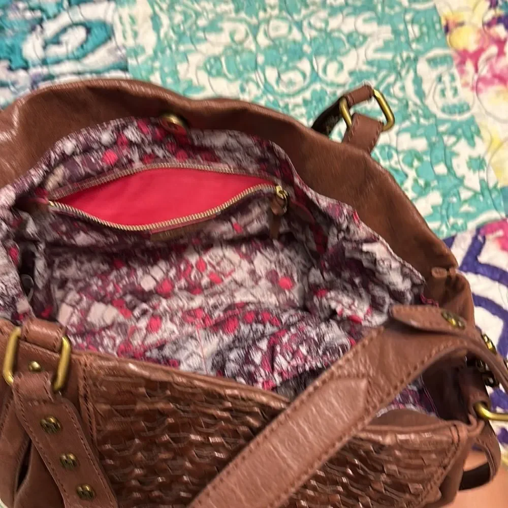 Brown leather bag    - Picture 12 of 14